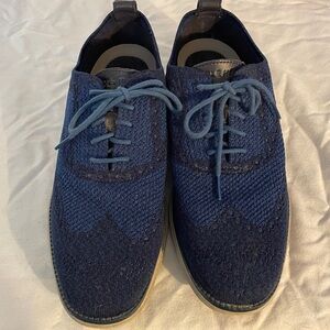 Cole Haan Men's Knit Oxford Shoes in Blue